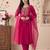 Ethnic Motifs Embroidered Thread Work Kurta With Trousers & Dupatta