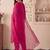 Ethnic Motifs Embroidered Thread Work Kurta With Trousers & Dupatta