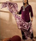 Women Ethnic Motifs Embroidered Regular Thread Work Kurta with Palazzos & With Dupatta