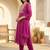 Women Ethnic Motifs Printed Regular Thread Work Kurta with Trousers & With Dupatta