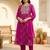 Women Ethnic Motifs Printed Regular Thread Work Kurta with Trousers & With Dupatta