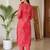 Women Leheriya Dyed Regular Kurta with Trousers