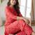 Women Leheriya Dyed Regular Kurta with Trousers