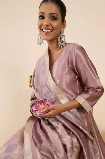 Women Ethnic Motifs Regular Kurta with Trousers & With Dupatta