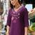 Women Floral Embroidered Regular Thread Work Liva Kurta with Trousers & With Dupatta