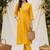 Women Dyed Regular Kurta with Trousers