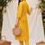 Women Dyed Regular Kurta with Trousers