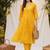 Women Dyed Regular Kurta with Trousers