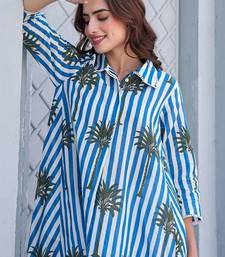 Women Printed Regular Pure Cotton Kurti with Trousers