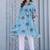 Women Printed Regular Pure Cotton Kurti with Trousers