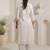 Women Floral Embroidered Regular Thread Work Kurta with Trousers & With Dupatta