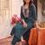 Women Ethnic Motifs Embroidered Regular Thread Work Kurta with Trousers