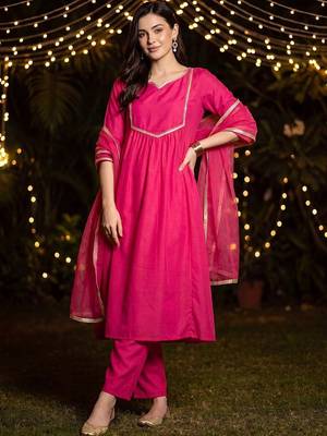 Women Regular Gotta Patti Kurta with Trousers & With Dupatta 6