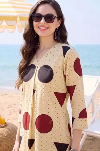 Women Printed Regular Pure Cotton Kurta with Trousers