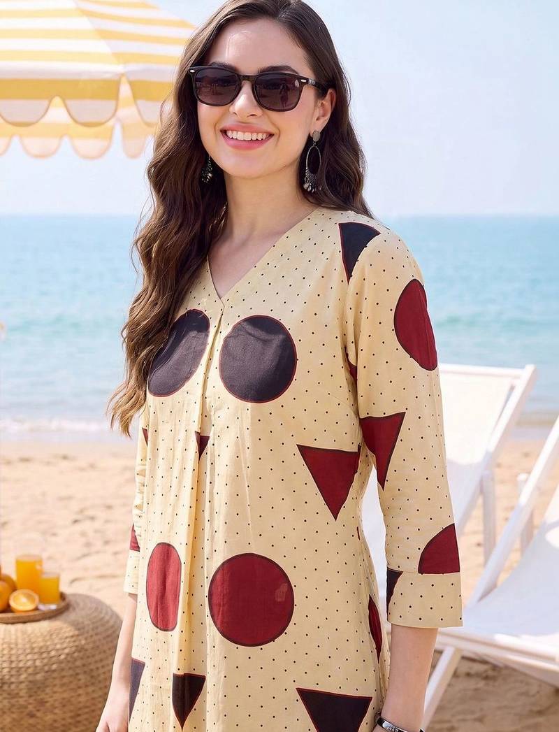 Women Printed Regular Pure Cotton Kurta with Trousers