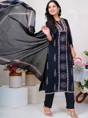 Women Ethnic Motifs Printed Regular Pure Cotton Kurta with Trousers & With Dupatta 6
