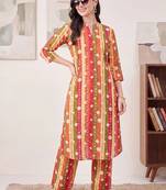 Women Printed Regular Pure Cotton Kurta with Palazzos