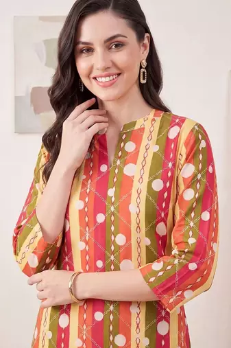 Women Printed Regular Pure Cotton Kurta with Palazzos