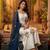Embroidery French Crepe Fabric Straight Kurta Palazzo and Dupatta Set