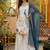 Embroidery French Crepe Fabric Straight Kurta Palazzo and Dupatta Set