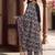 Women Floral Regular Thread Work Kurta with Trousers & With Dupatta