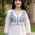 Women Ethnic Motifs Embroidered Regular Thread Work Pure Cotton Kurta with Trousers & With Dupatta