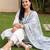 Women Ethnic Motifs Embroidered Regular Thread Work Pure Cotton Kurta with Trousers & With Dupatta