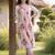 Women Floral Printed Empire Pure Cotton Kurta with Trousers