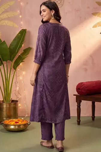Women Ethnic Motifs Printed Regular Kurta with Trousers