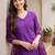 Women Floral Angrakha Kurta with Trousers & With Dupatta