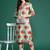 Floral Printed Mirror Work Pure Cotton Kurta with Trousers