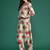 Floral Printed Mirror Work Pure Cotton Kurta with Trousers