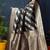 Black woven banarasi silk blend saree with blouse
