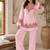 Thread Fendy Satin Fabric Straight Kurta Palazzo Set