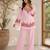 Thread Fendy Satin Fabric Straight Kurta Palazzo Set