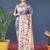 Grey zari woven paithani silk blend saree with blouse