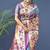 Grey zari woven paithani silk blend saree with blouse