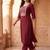 Women Ethnic Motifs Embroidered Regular Thread Work Liva Kurta with Trousers