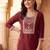 Women Ethnic Motifs Embroidered Regular Thread Work Liva Kurta with Trousers