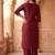 Women Ethnic Motifs Embroidered Regular Thread Work Liva Kurta with Trousers