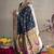 Black zari woven paithani silk blend saree with blouse