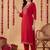 Women Ethnic Motifs Embroidered Regular Thread Work Kurta with Trousers
