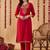 Women Ethnic Motifs Embroidered Regular Thread Work Kurta with Trousers