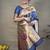 Navy blue zari woven paithani silk blend saree with blouse