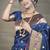 Navy blue zari woven paithani silk blend saree with blouse