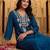 Women Ethnic Motifs Embroidered Regular Thread Work Kurta with Palazzos