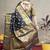 Black banarasi silk blend saree with golden zari work