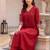 Women Ethnic Motifs Embroidered Empire Thread Work Liva Kurta with Trousers