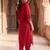 Women Embroidered Regular Thread Work Liva Kurta with Trousers