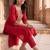 Women Embroidered Regular Thread Work Liva Kurta with Trousers